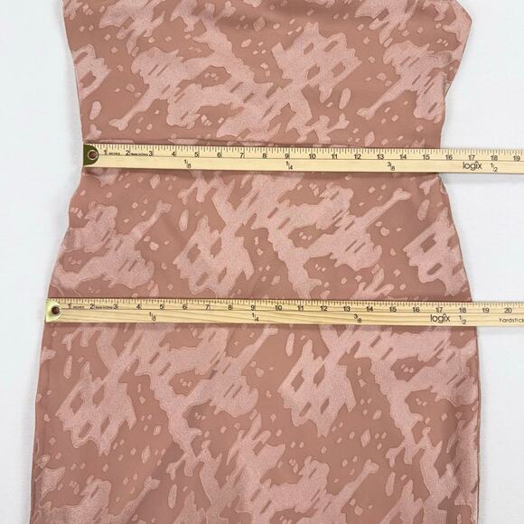 Anthropologie Hutch Women's Kinsey Burnout Midi Slip Dress Size 12 Blush - Picture 15 of 16